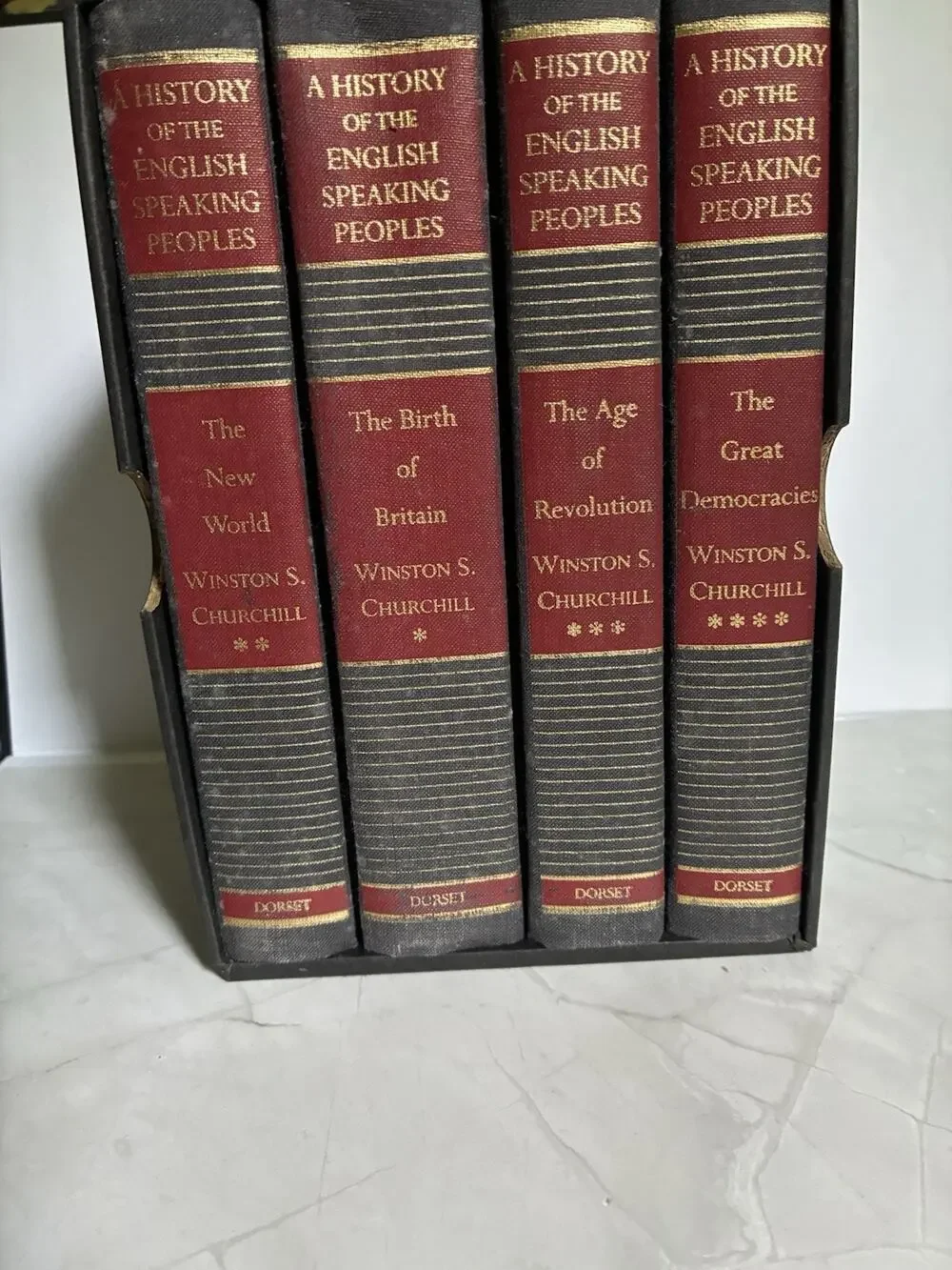 A History of the English Speaking Peoples Winston Churchill 4 Book Set Dorset